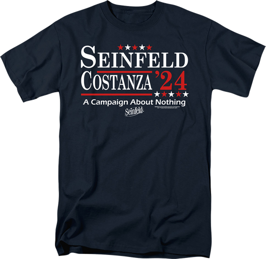 Seinfeld & Costanza '24 Campaign Poster Seinfeld T-Shirt