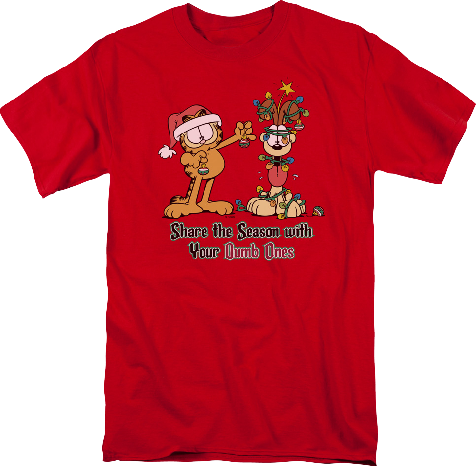 Share The Season With Your Dumb Ones Garfield T-Shirt