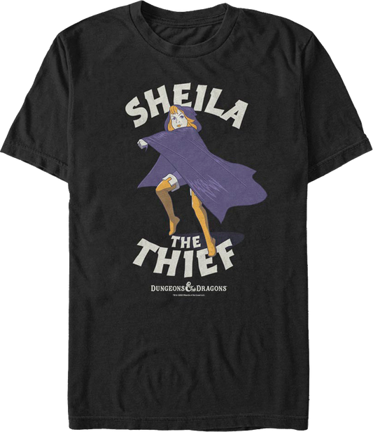 Sheila The Thief Action Pose Dungeons & Dragons T-Shirt