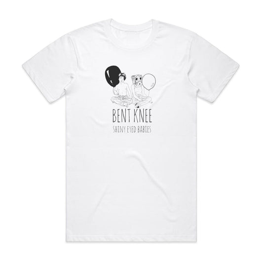 Bent Knee Shiny Eyed Babies T-Shirt White