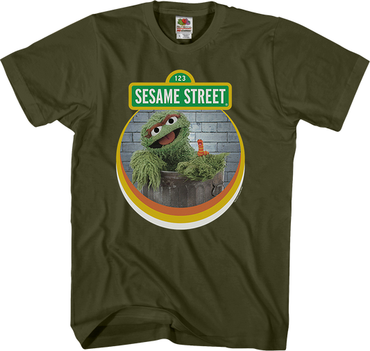 Slimey and Oscar The Grouch Sesame Street T-Shirt