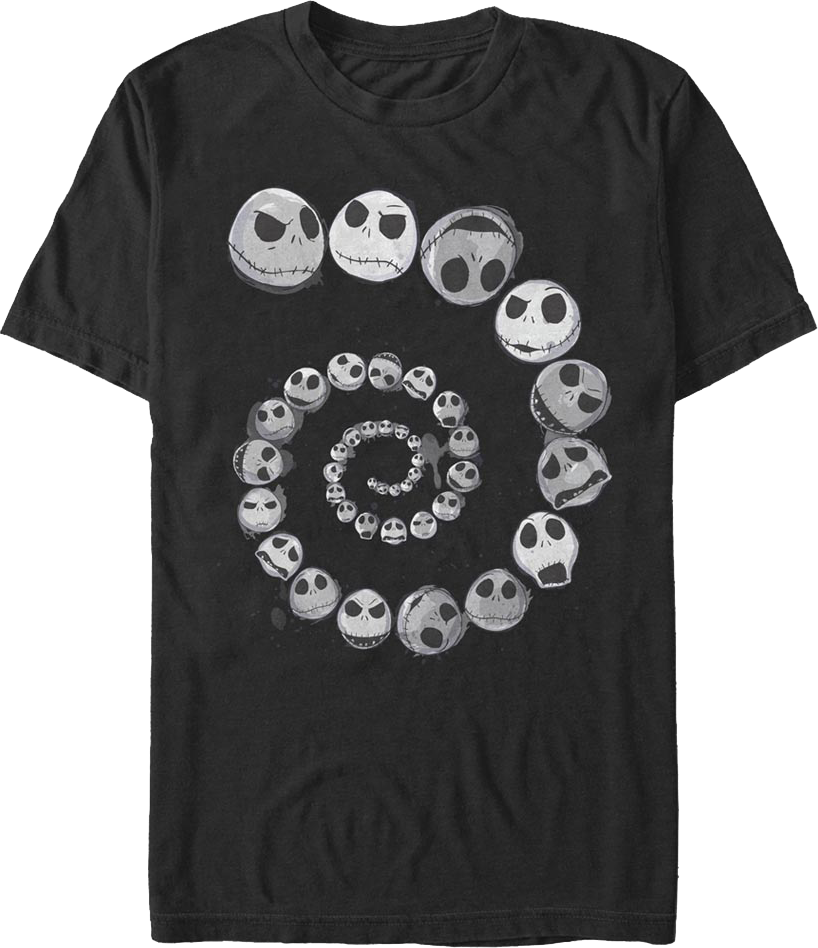 Spiraling Skellington Nightmare Before Christmas T-Shirt