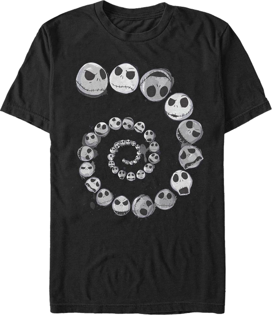 Spiraling Skellington Nightmare Before Christmas T-Shirt