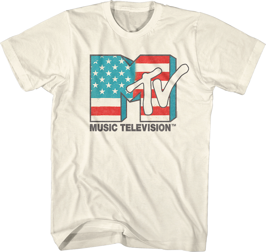 Stars And Stripes Logo MTV Shirt