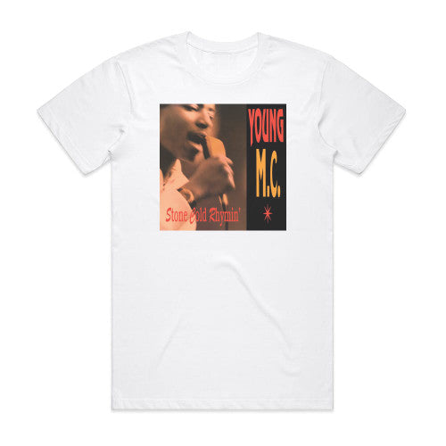 Young MC Stone Cold Rhymin Album Cover T-Shirt White