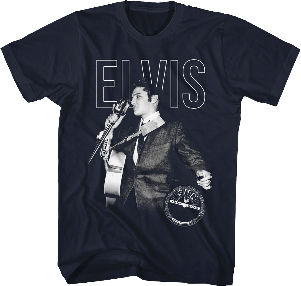 Sun Records Microphone Elvis Presley T-Shirt