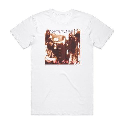 Walter Trout Tellin Stories Album Cover T-Shirt White