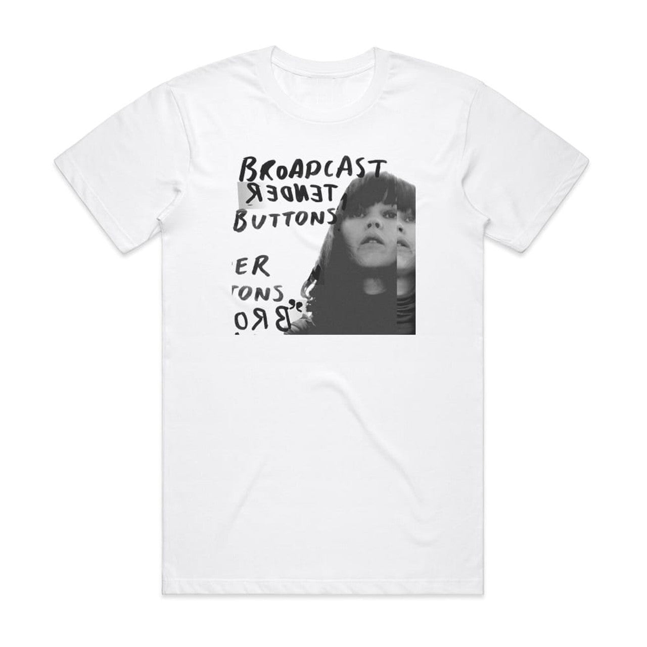 Broadcast Tender Buttons T-Shirt White