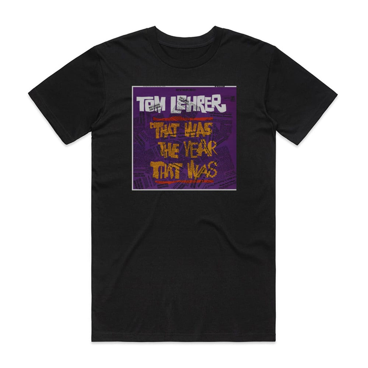 Tom Lehrer That Was The Year That Was T-Shirt Black