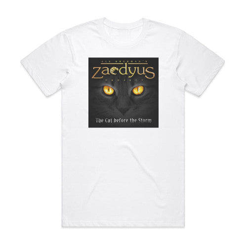 Zaedyus The Cat Before The Storm Album Cover T-Shirt White