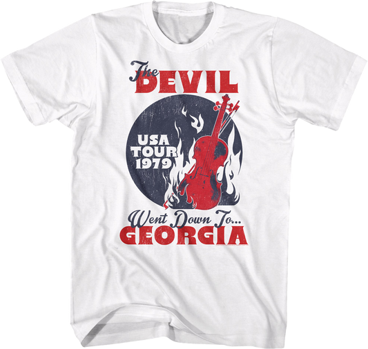 The Devil Went Down To Georgia Tour Charlie Daniels T-Shirt