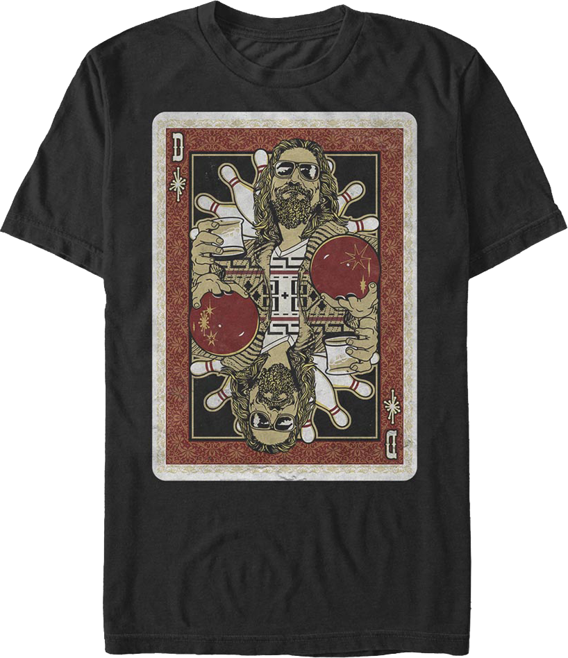 The Dude Playing Card Big Lebowski T-Shirt