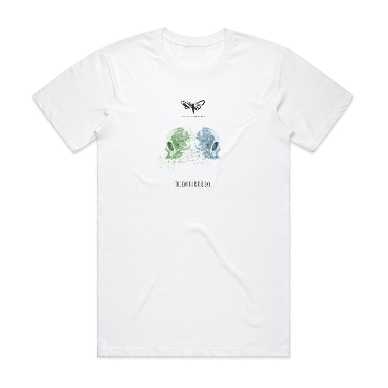 The Moth Gatherer The Earth Is The Sky T-Shirt White