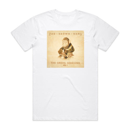 Zac Brown Band The Grohl Sessions Vol 1 Album Cover T-Shirt White