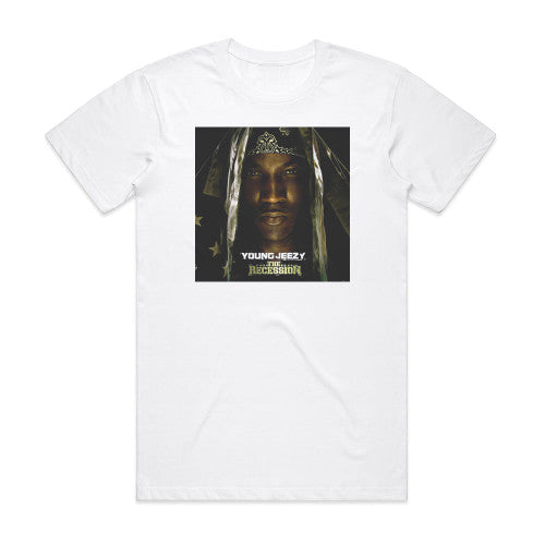 Young Jeezy The Recession Album Cover T-Shirt White