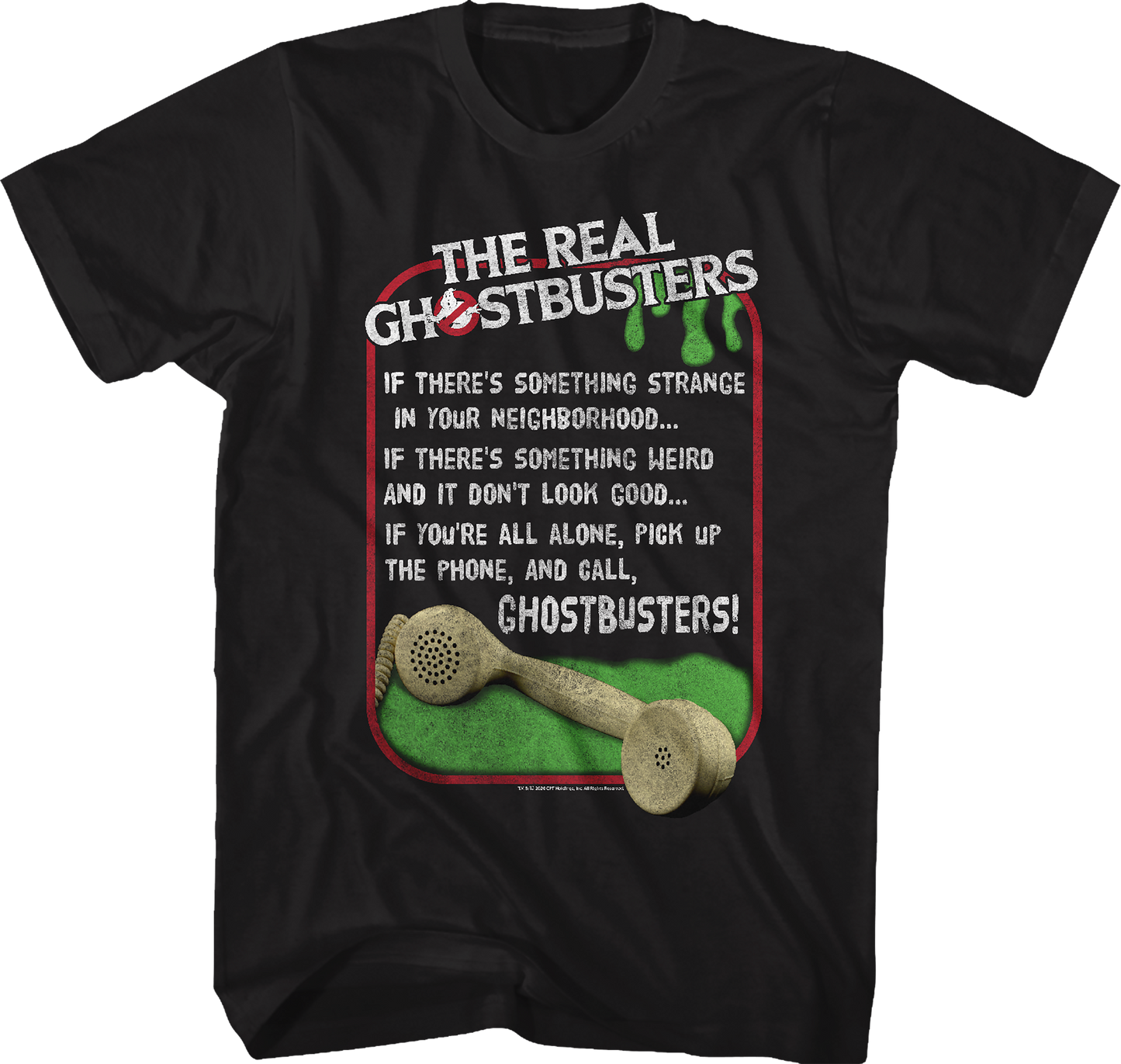 Theme Song Lyrics Real Ghostbusters T-Shirt
