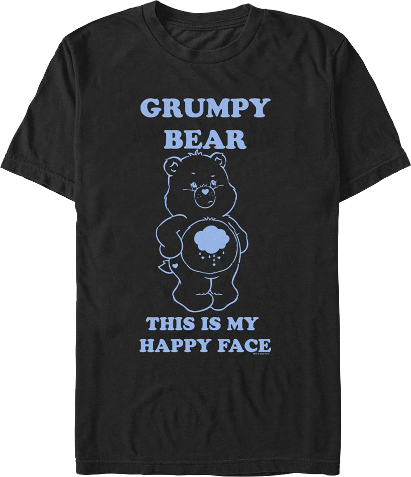This Is My Happy Face Care Bears T-Shirt