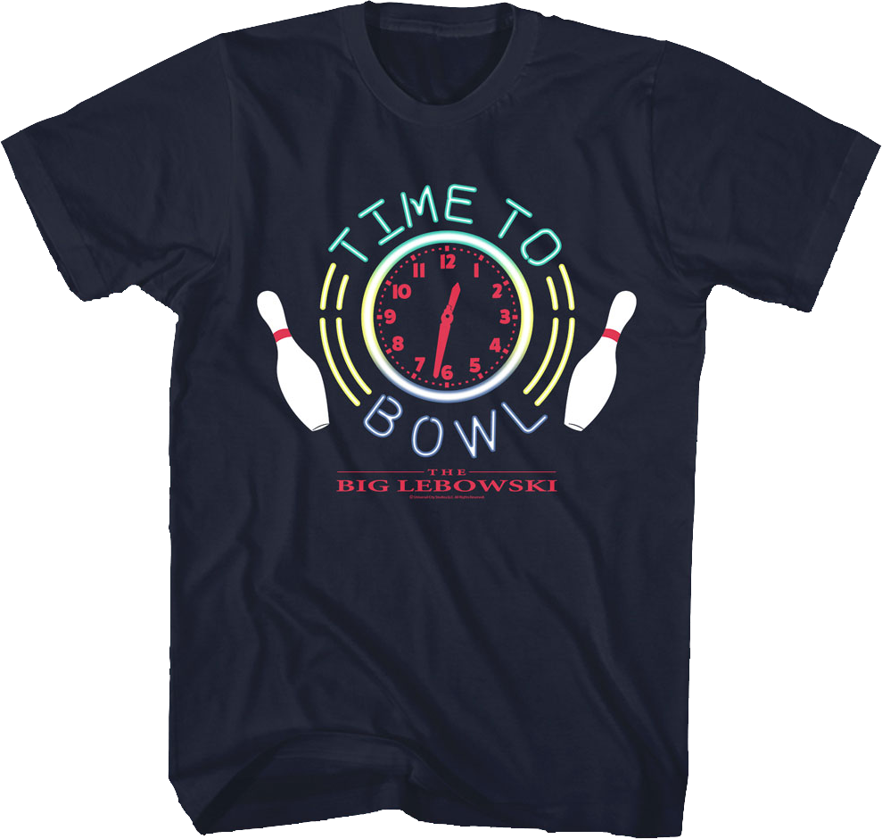 Time To Bowl Big Lebowski T-Shirt