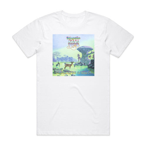 Yes Topographic Drama Live Across America Album Cover T-Shirt White