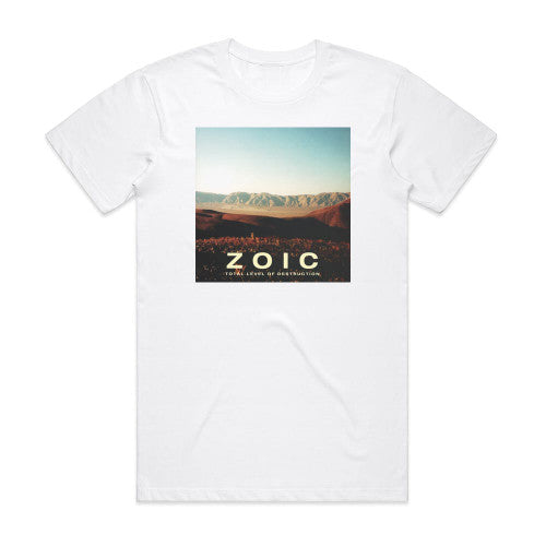 Zoic Total Level Of Destruction Album Cover T-Shirt White