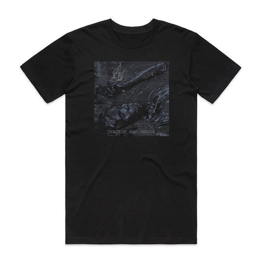Abstract Spirit Tragedy And Weeds T-Shirt Black
