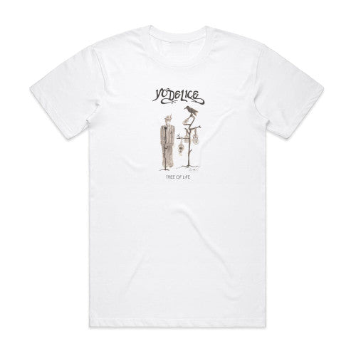 Yodelice Tree Of Life Album Cover T-Shirt White