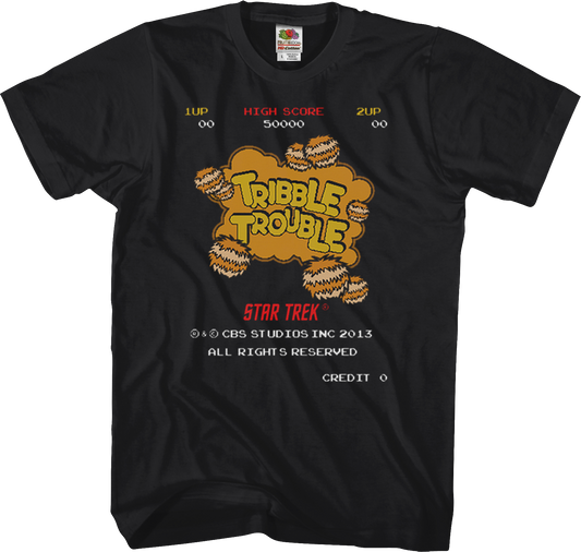 Tribble Trouble Video Game Star Trek T-Shirt