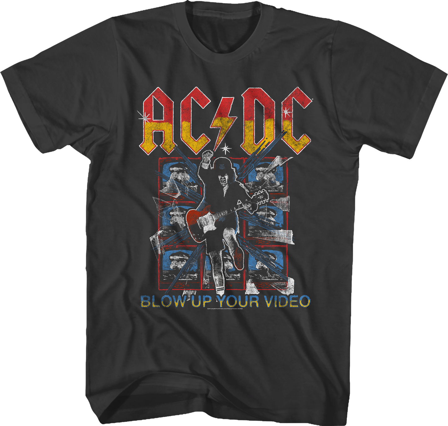 TV Screens Blow Up Your Video ACDC Shirt