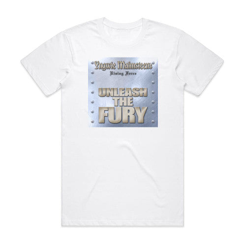 Yngwie J Malmsteens Rising Force Unleash The Fury Album Cover T-Shirt White