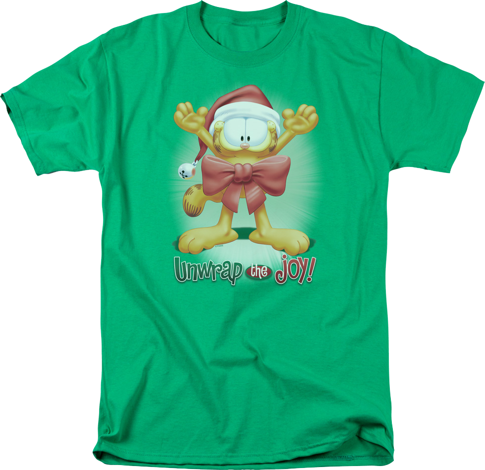 Unwrap The Joy Garfield T-Shirt
