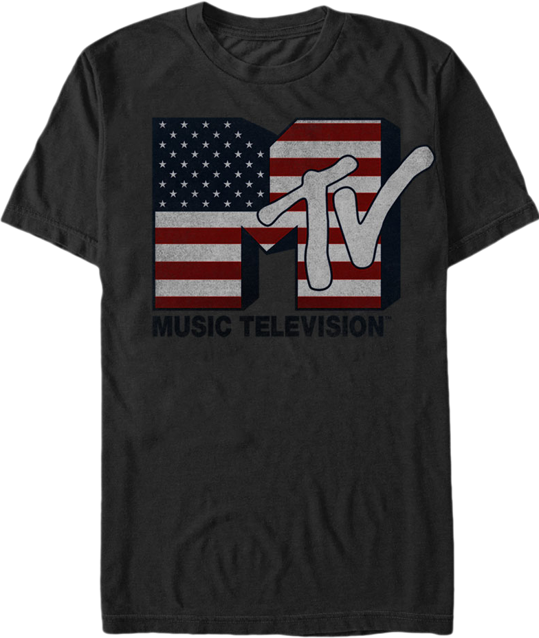 US Flag MTV T-Shirt