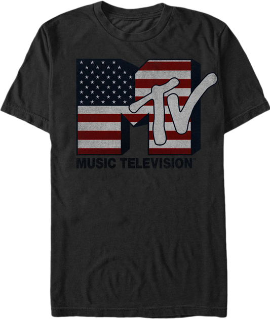 US Flag MTV T-Shirt