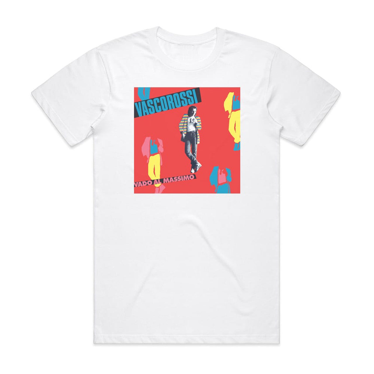 Vasco Rossi Vado Al Massimo T-Shirt White