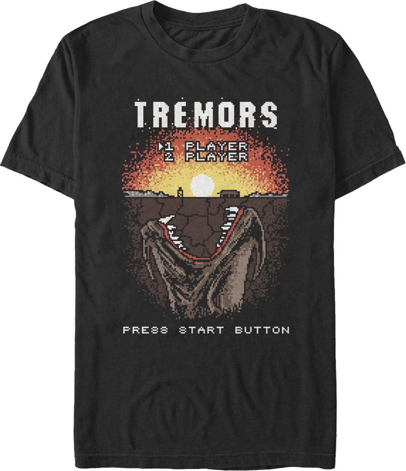 Video Game Start Screen Tremors T-Shirt