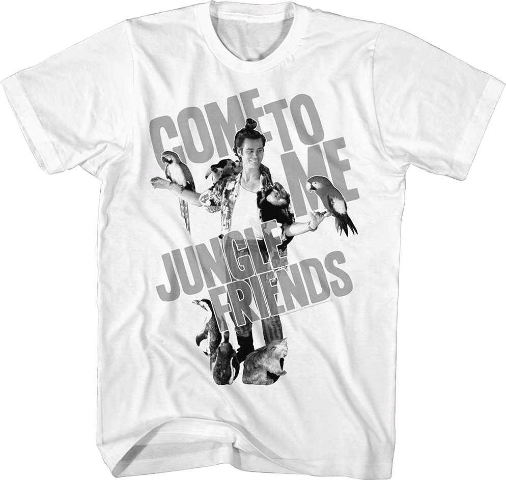 Vintage Come To Me Jungle Friends Ace Ventura T-Shirt