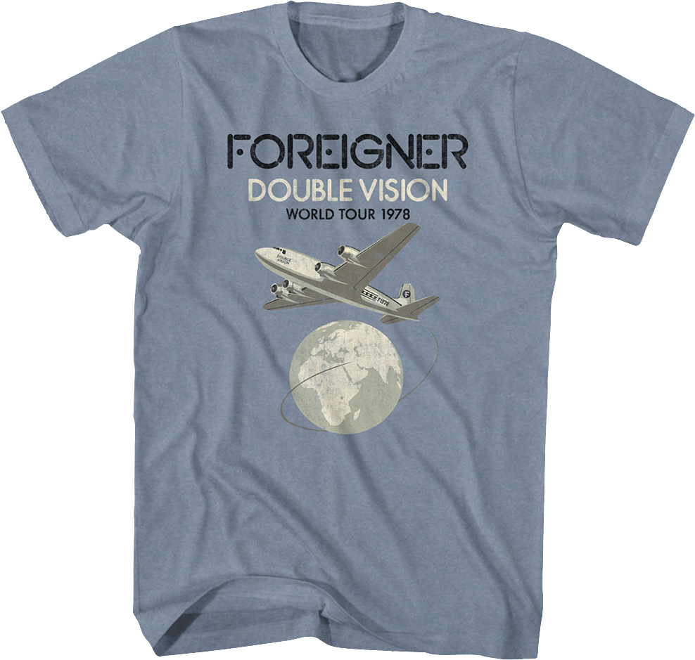 Vintage Double Vision World Tour Foreigner T-Shirt