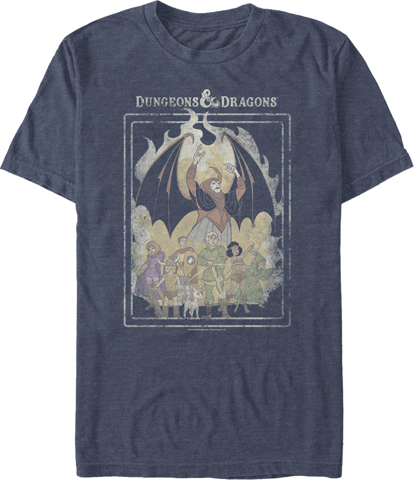 Vintage Friends vs Venger Dungeons & Dragons T-Shirt