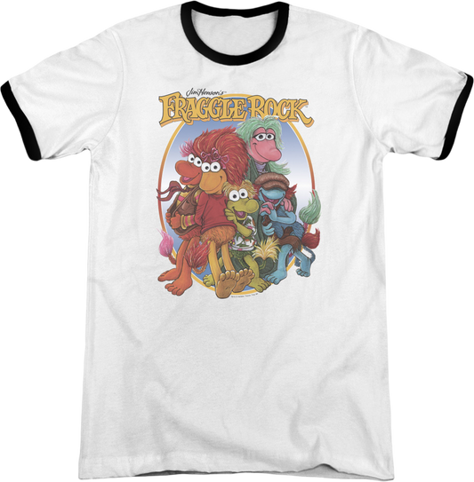 Vintage Group Picture Fraggle Rock Ringer Shirt