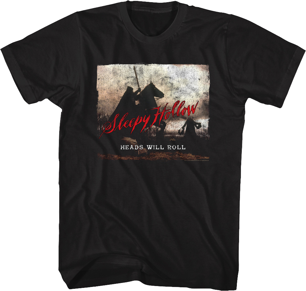 Vintage Heads Will Roll Poster Sleepy Hollow T-Shirt