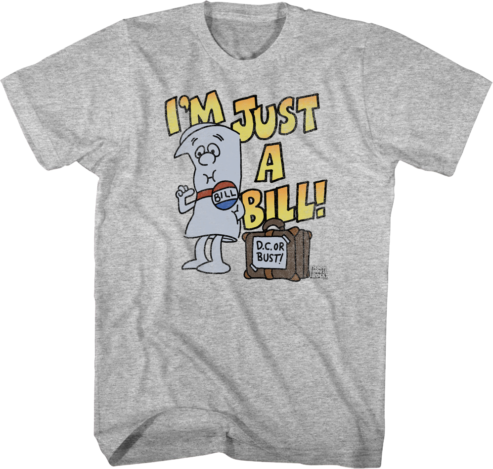 Vintage I'm Just A Bill Schoolhouse Rock T-Shirt
