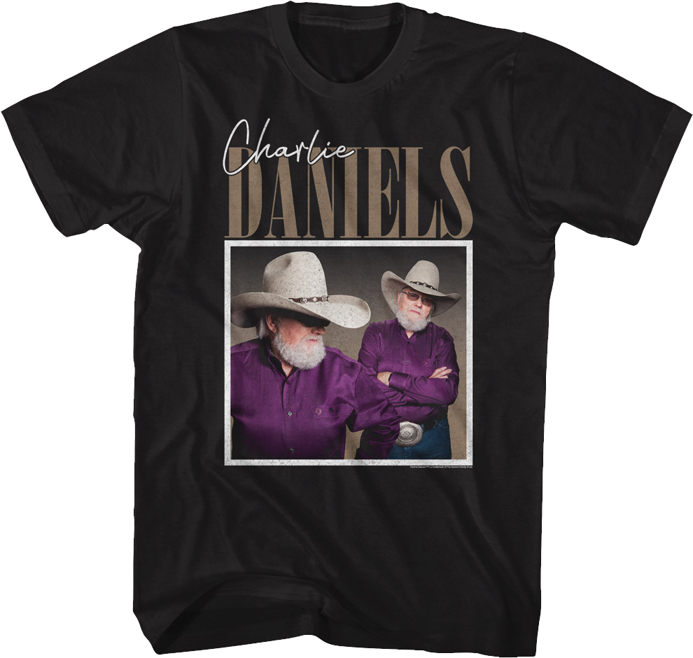 Vintage Photo Charlie Daniels T-Shirt