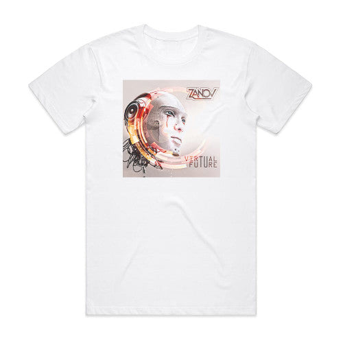 Zanov Virtual Future Album Cover T-Shirt White