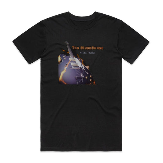 The Bluesbones Voodoo Guitar T-Shirt Black
