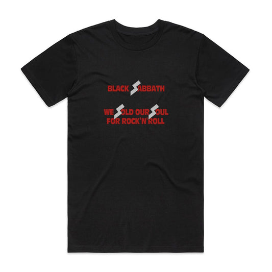 Black Sabbath We Sold Our Soul For Rock N Roll 1 T-Shirt Black