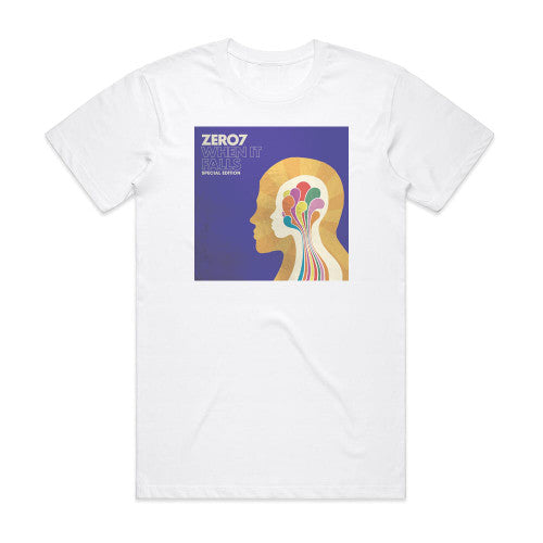 Zero 7 When It Falls 1 Album Cover T-Shirt White