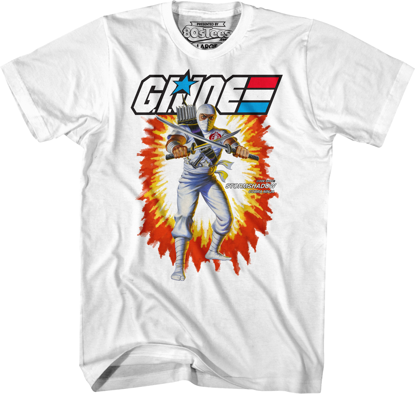 White Box Art Storm Shadow GI Joe T-Shirt