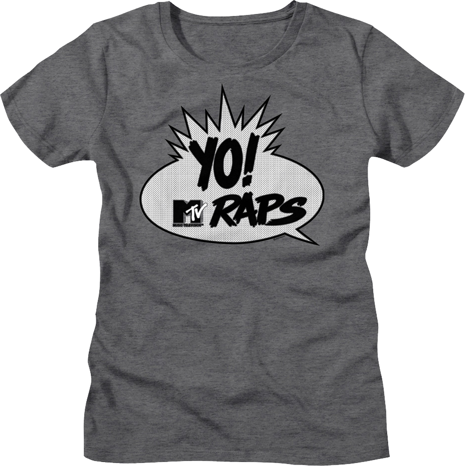 Womens Yo! MTV Raps Vintage Logo MTV Shirt