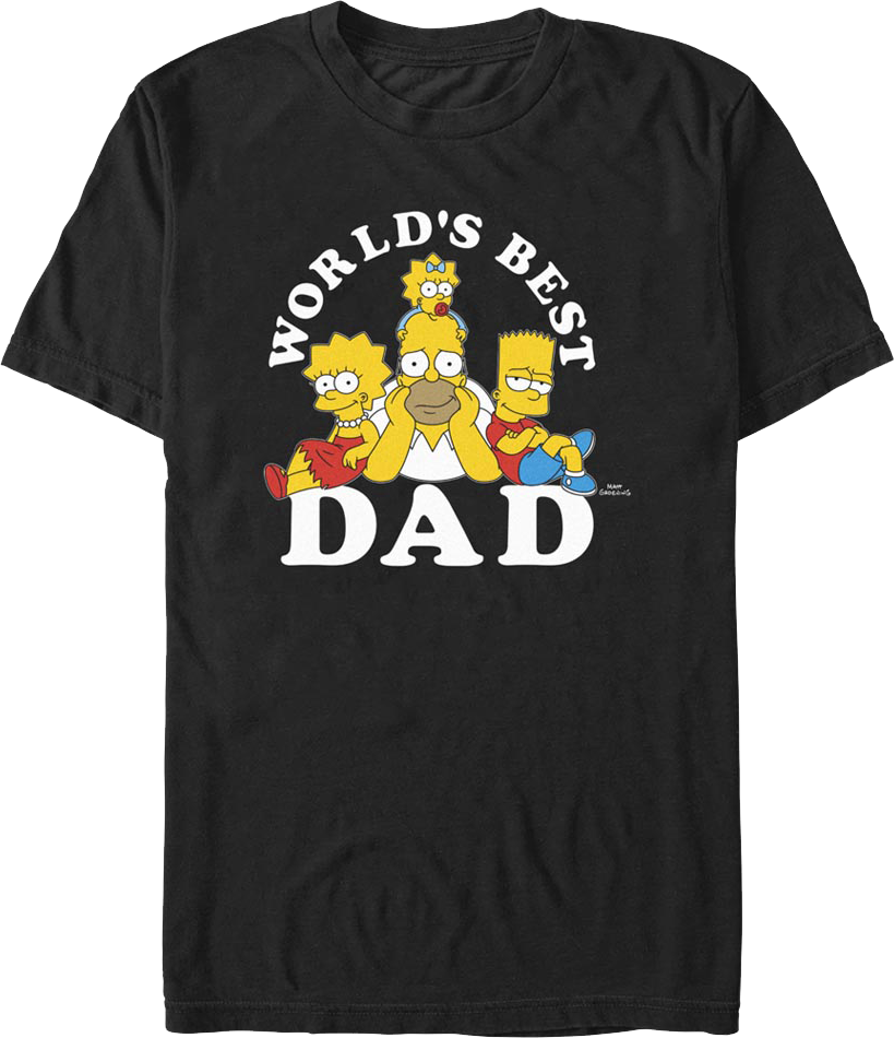 World's Best Dad Simpsons T-Shirt