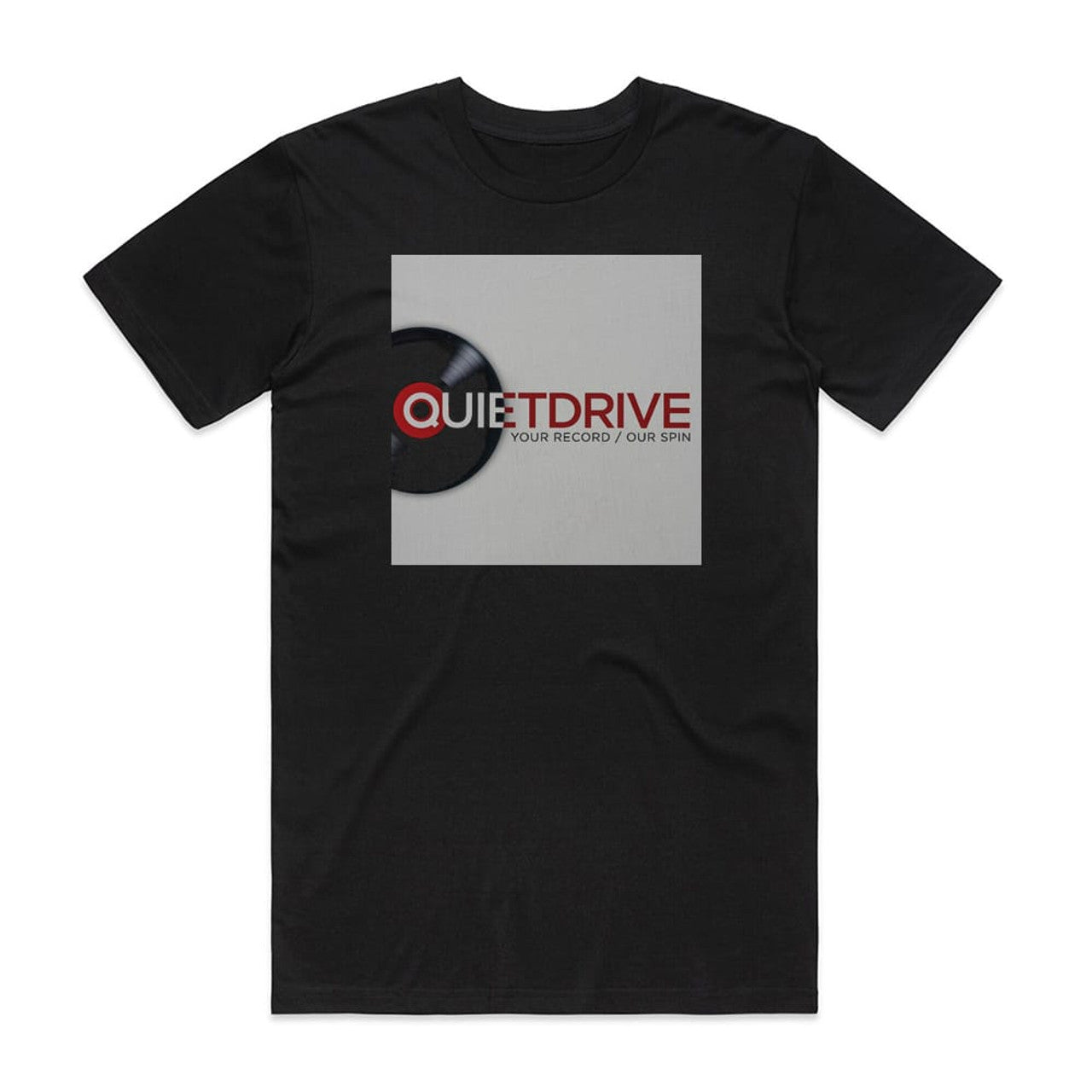 Quietdrive Your Record Our Spin T-Shirt Black