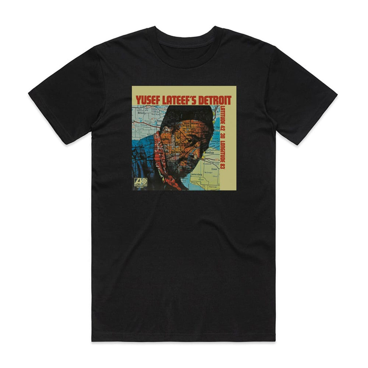 Yusef Lateef Yusef Lateefs Detroit Latitude 42 30 Longitude 83 T-Shirt Black